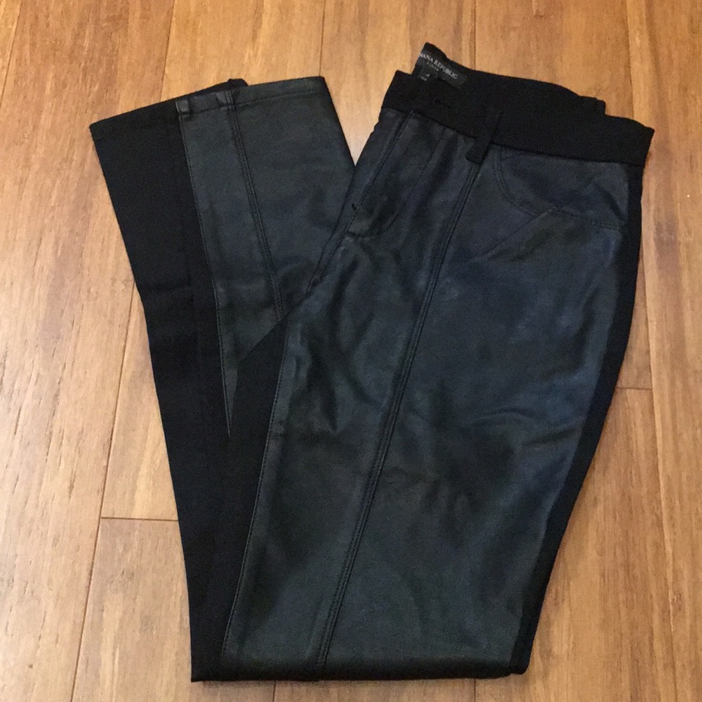 Faux Leather front pants